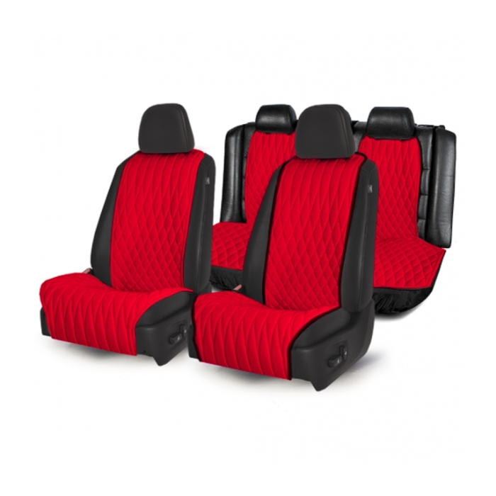 Накидки на сидения Полный комплект накидок (Красный) Ромб 2