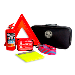 Автомобильный набор с серой вышивкой 